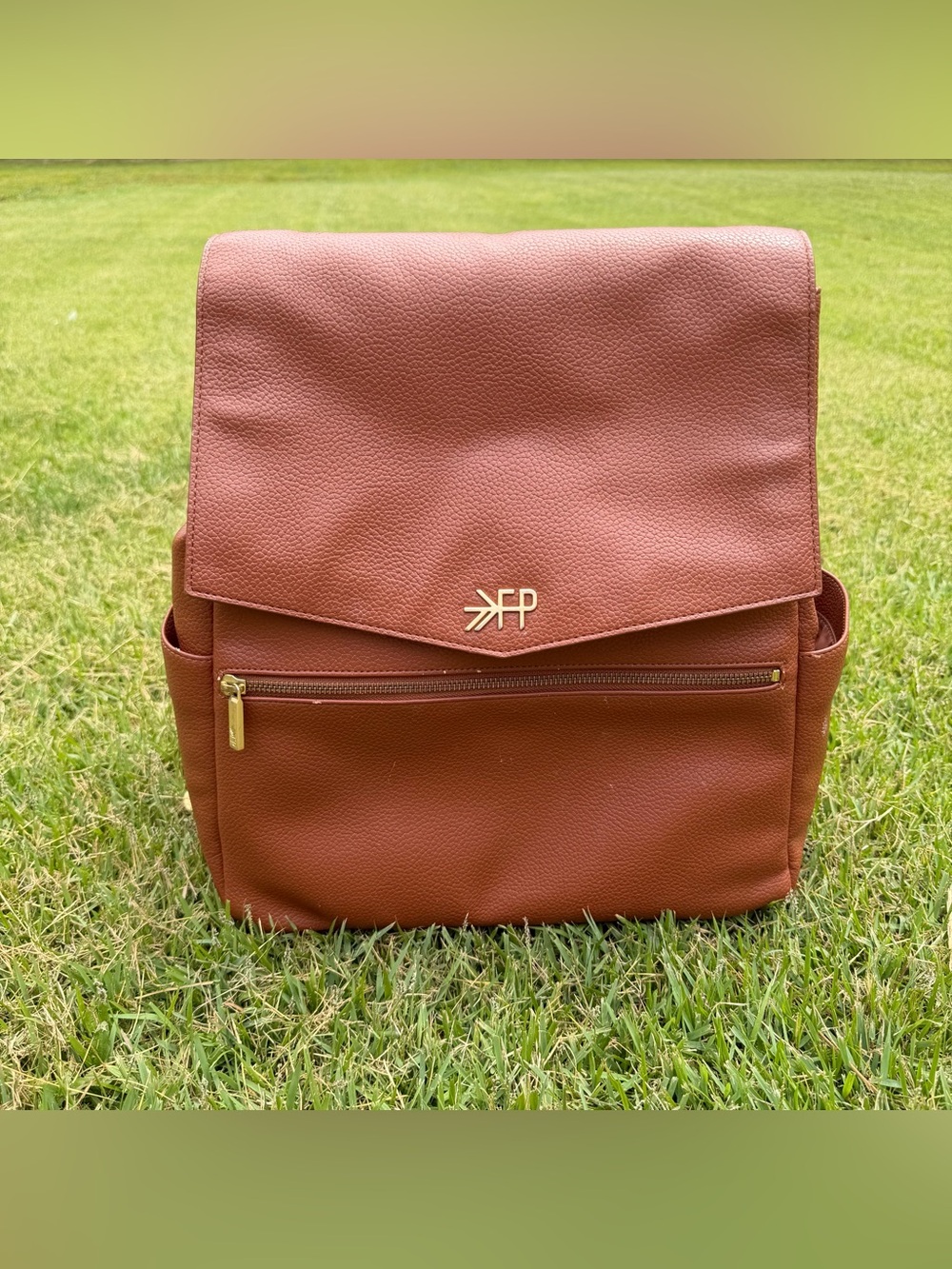 Freshly Picked Cognac Classic Diaper Bag